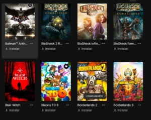 v Conta Epic Games com 79 jogos (GTA 5 , Watch Dogs 2, etc)