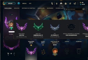 Mestre com 135 Champs e 75 Skins ( 15 PDL ) - League of Legends LOL