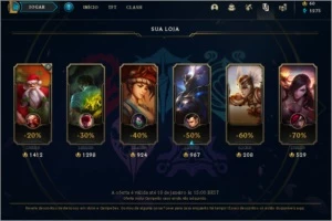 Conta League of Legends gold LOL