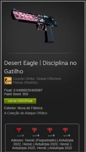 Desert Eagle Disciplina no Gatilho - Counter Strike CS