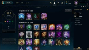 CONTA DIAMOND 4 266 SKINS - League of Legends LOL
