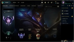 CONTA DIAMOND 4 266 SKINS - League of Legends LOL