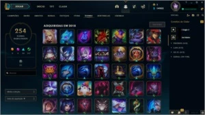 CONTA DIAMOND 4 266 SKINS - League of Legends LOL