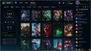 Conta league of legends 153 skins full champ LOL