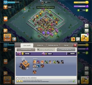 CV14 SEMI FULL TH14 12 SKINS BARATO VILINHA 100% FULL - Clash of Clans