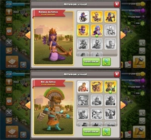 CV14 SEMI FULL TH14 12 SKINS BARATO VILINHA 100% FULL - Clash of Clans