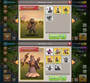 CV14 SEMI FULL TH14 12 SKINS BARATO VILINHA 100% FULL - Clash of Clans