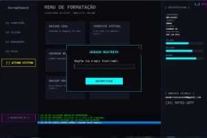 Sistema para Formatação Remota - Softwares e Licenças