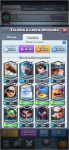 CLASH ROYALE 6k TROFÉUS, 900K GOLD, CARTAS NO FULL