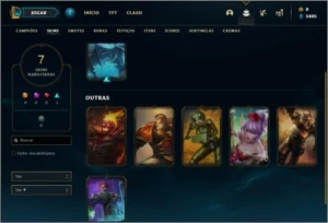 Conta ouro 2 com 39 champs e 7 skins ( MAIN TOP ) - League of Legends LOL