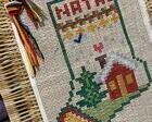 Kit de bordado em talagarça KIT-16 - 50 x 39 cm - Artesanato e Personalizados