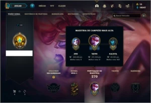 Conta Unranked com 34 Skins e 73 Champs ( MAIN ADC ) - League of Legends LOL