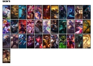 Conta Unranked com 34 Skins e 73 Champs ( MAIN ADC ) - League of Legends LOL