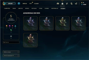 Conta ouro 4 com 27 Champs e 7 Skins - League of Legends LOL