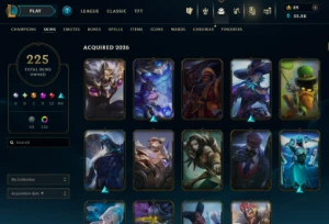 Conta League of Legends (BR) 225 skins - Full acesso. LOL