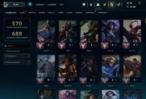 Conta League of Legends (BR) 225 skins - Full acesso. LOL
