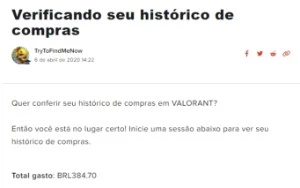 CONTA LOL/VALORANT 694 GASTOS - League of Legends