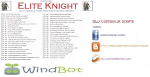 Scripts de Elite Knight para WindBot (Bot de Tibia)