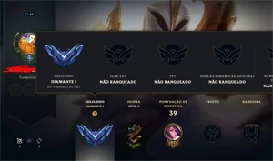 Conta smurf diamante 1 - League of Legends LOL