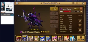 conta dark weapon master (maximilion) - Summoners War