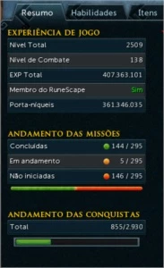 Conta 10 anos, Member até 09/02/2021 - Runescape RS