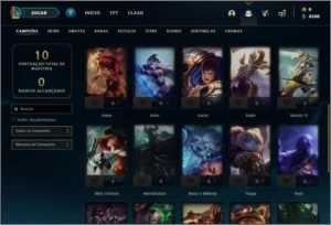 Conta prata 4 com 27 champs e 2 skins - League of Legends LOL