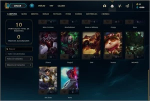 Conta prata 4 com 27 champs e 2 skins - League of Legends LOL
