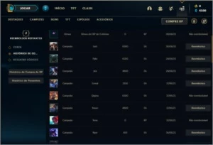 Conta prata 4 com 27 champs e 2 skins - League of Legends LOL