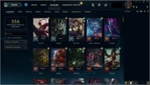 Conta Plat 2 + todos os campeões + 140 skins - League of Legends LOL