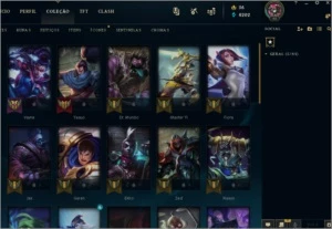 Conta lvl 49 Unranked 34 champions 11 skins - League of Legends LOL