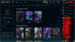 CONTA OURO 4, 130 CHAMPS, 67 SKINS - League of Legends LOL