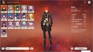 AR 47 WORLD LEVEL 6, DILUC, KEQING AND VENTI. - Genshin Impact