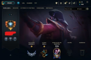 [Entrega Automática] Conta Lol Prata, 60 Skins, 3 Lendárias - League of Legends