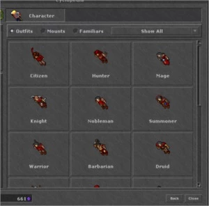Vendo conta tibia - KNIGHT 230 com addons e montarias raras.