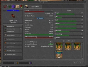 Vendo conta tibia - KNIGHT 230 com addons e montarias raras.
