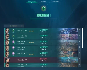 Conta Ascendente 1 com skin - Valorant