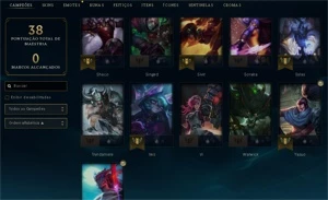 Conta League of Legends Diamante 4 LOL