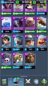 Conta nível 10 Arena lendaria (9 lendárias) - Clash Royale