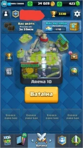 Conta nível 10 Arena lendaria (9 lendárias) - Clash Royale
