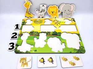 Jogo de Encaixe Safari Personalizado - Artesanato e Personalizados