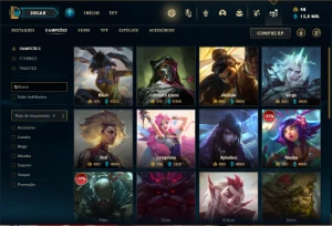 Conta prata 3 com 135 Champs e 89 Skins + 6 Vitoriosas - League of Legends LOL