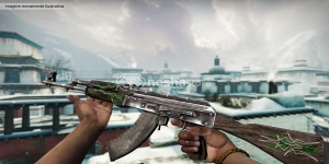AK-47 | Riscas de Esmeralda (Testada em Campo) - Counter Strike CS