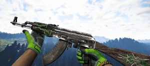 AK-47 | Riscas de Esmeralda (Testada em Campo) - Counter Strike CS