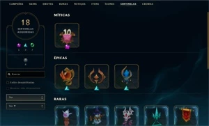 Conta desde season 2 - NV 369 - 386 Skins (Rammus Rei) - League of Legends LOL