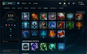 Conta desde season 2 - NV 369 - 386 Skins (Rammus Rei) - League of Legends LOL