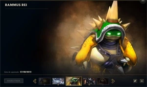 Conta desde season 2 - NV 369 - 386 Skins (Rammus Rei) - League of Legends LOL