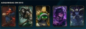 Conta desde season 2 - NV 369 - 386 Skins (Rammus Rei) - League of Legends LOL