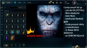 Smurf Bomfim Unranked SEM NICK - League of Legends LOL