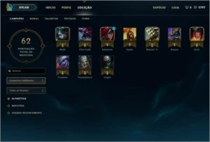 Conta LVL 18 smurf 3797 de ip 10 CHAMPS - League of Legends LOL
