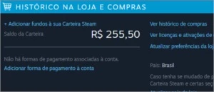 Conta Steam 255,50 R$ credito em conta + Gta V + Darksiders3
